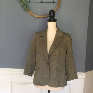 Adrienne Vittadini One Button Blazer - Size 8
